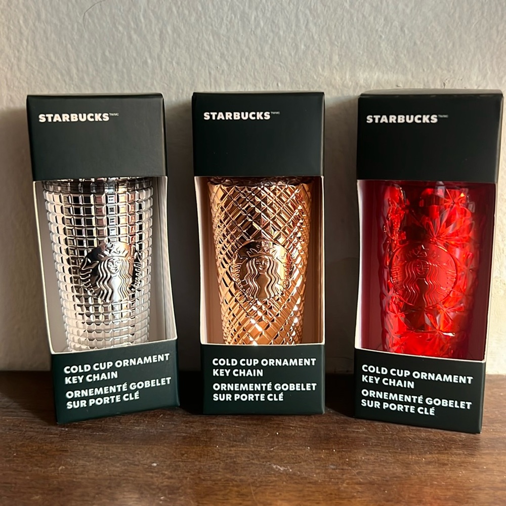 3 Mini Starbuck Tumblers